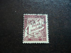 Stamps - France - Scott# J42 - Used Part Set of 1 Stamp
