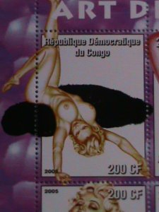 CONGO-STAMP:2005 FAMOUS NUDE PAINTING BY OLIVIA MNH-STAMP S/S SHEET