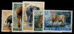 INDIA QEII SG472-475, 1963 wildlife preservation set, FINE USED. 
