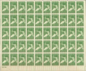 US Stamp - 1948 Everglades National Park - 50 Stamp Sheet #952