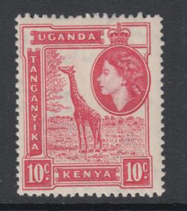 XG-Q730 BRITISH KUT - QEII, 1954 10C., Wild Animals, Carmine-Red, SG171 MNH