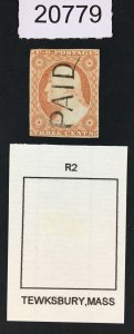 MOMEN: US STAMPS # 11 USED LOT # 20779