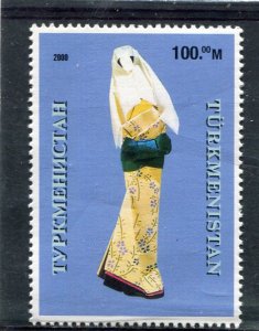 Turkmenistan 2000 JAPANESE PAPER DOLL 1 value Perforated Mint (NH)