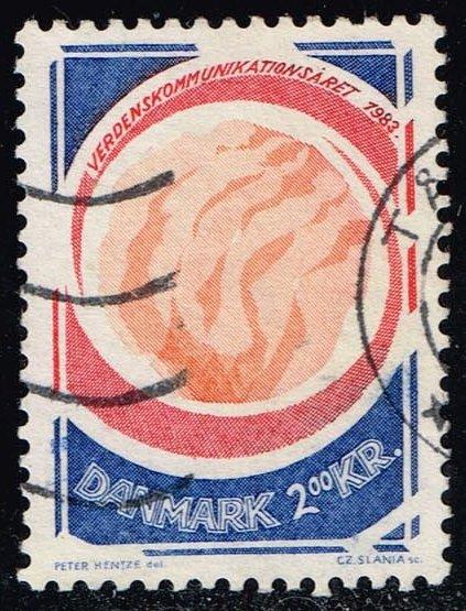 Denmark #732 World Communications Year; Used (0.50)