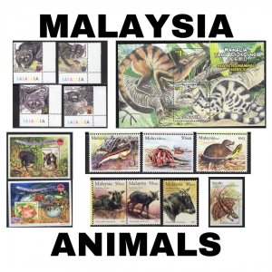 Thematic Stamps - Malaysia - Animals - Choose from dropdown menu
