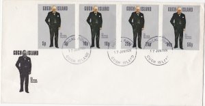 Gugh Island Sir Winston Churchill First Day Cover, Cinderella Item