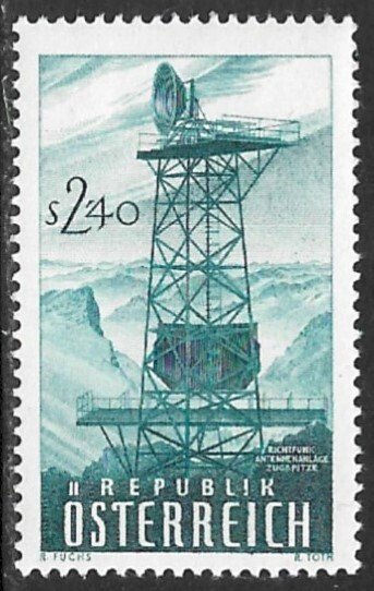 AUSTRIA 1959 Antenna Relay System Issue Sc 646 MNH