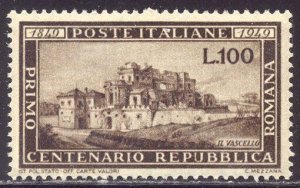 ITALY #518 Mint NH - 1949 100 l Centenary