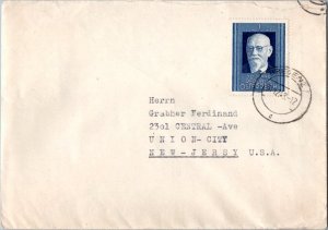 Austria 1S President Karl Renner 1948 Bregenz to Union City, N.J.  Opening te...