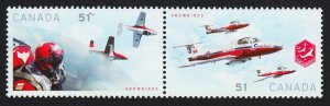 Canadian MILITARY AIR FORCES SNOWBIRDS = Se-Tenant Pair Canada 2006 #2159a