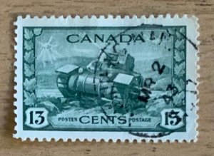 CANADA 1942 13CENTS TANK CDS USED SG384 CAT £13
