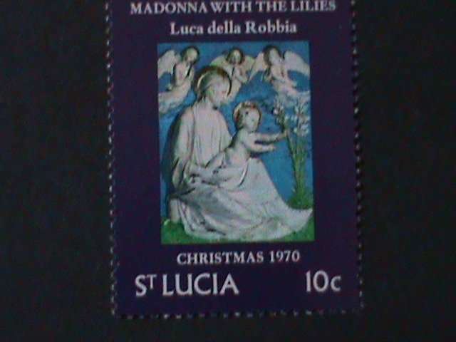 ST,LUCIA-1970-CHRISTMAS'70 VIRGIN & THE CHILD-BY LUCA DELLA ROBBIA MNH-VF