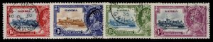 GAMBIA GV SG143-146, 1935 SILVER JUBILEE set, FINE USED. Cat £32.