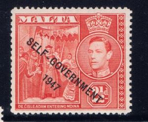 Malta 212 NH 1948 Overprint