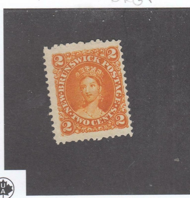 NEW BRUNSWICK # 7b VF-MNG 2cts 1863 QN VICTORIA /DP ORG /CENTS ISSUE-#03 CV $30