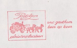 Meter cover Netherlands 1981 Horse - Carriage - Postillion