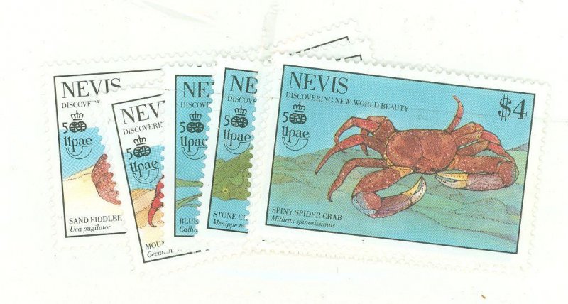 Nevis #606-613  Single (Complete Set)