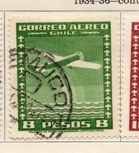 Chile 1934-36 Early Issue Fine Used 8P. 234735