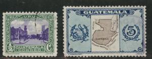 Guatemala  Scott 278-279 used stamp set 1936