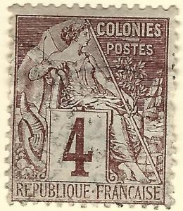 French Colonies (Scott #48) Fine Used hr...Buy before prices go up again!