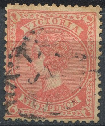 Victoria Sc#175a Used, 9p rose, 1885 - 1900 Issues (1895)