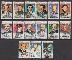 British Antarctic Territory 45a-59a mnh