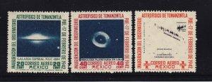 Mexico Scott # 774 - 776 VF OG lightly hinged nice colors cv $ 40 ! see pic !