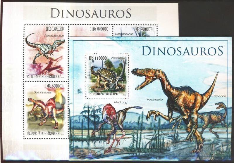 Sao Tomé e Príncipe stamp Dinosaurs mini sheet + block MNH 2010 WS102872