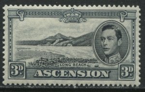 Ascension 1940 KGVI 3d  perf 13 1/2 mint o.g. hinged