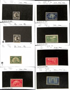 United States Postage Stamp, #610-611, 614-616, 617-619 Mint Hinged (C66)