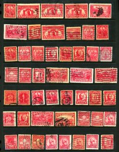 U.S. #RED COMMEMORATIVE STAMPS USED SET 