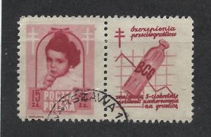 POLAND SC# B62 F-VF U 1948 W/LABEL
