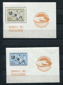 Paraguay 1962 Souvenir Sheet  Sc 691note Imperf Sport   Soccer MNH CV $84 6489