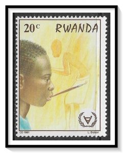 Rwanda #1059 Year Of Disabled MNH