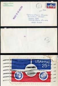 Bahamas USA cover to the Turks and Caicos missent to the Bahamas