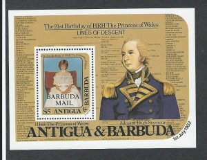 Barbuda souvenir sheet  mnh  SC  547