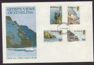 Saint Helena 382-385 Landscapes 1983 U/A FDC