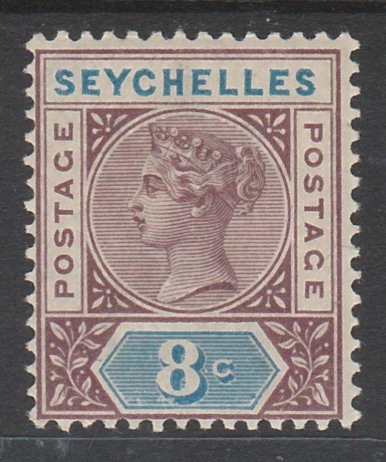 SEYCHELLES 1890 QV TABLET 8C MNH ** DIE I 