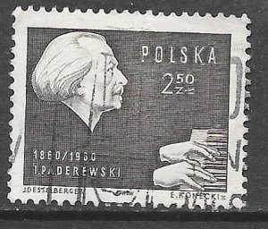 Poland 32: 2.50z Paderewski, used, VF