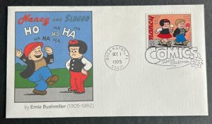 COMICS - NANCY & SLUGGO #3000O OCT 1 1995 BOCA RATON FL FIRST DAY COVER BX3-2