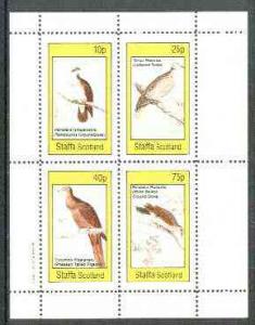 Staffa 1982 Pigeons & Doves perf set of 4 values unmo...