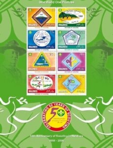 Maldives 2007 - Boy Scouts - Sheet of 8 Stamps - Scott #2951 - MNH