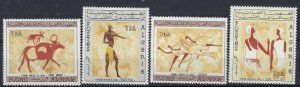 Algeria 344-47 MNH 1966 Wall Paintings (an7579)