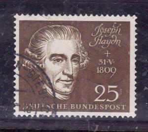 Germany-Sc#804d-used-Music-Joseph Haydn-1959-