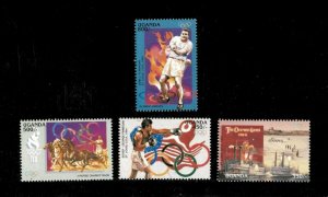 Uganda 1996 - ATLANTA OLYMPICS - Set of 4 Stamps (Scott #1457-60) - MNH