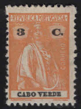 Cabo Verde Scott 180 MH* Ceres stamp