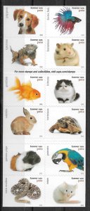 2016 complete Forever Pets booklet of 20 Sc#5106-25 MNH