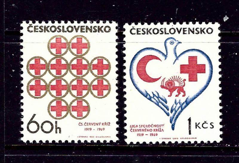 Czechoslovakia 1601-02 MNH 1969 Red Cross