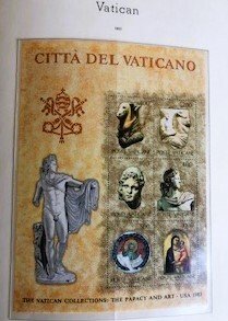 Leuchtturm Hingless Album contain 750 Different Vatican from 1929 thru 1983