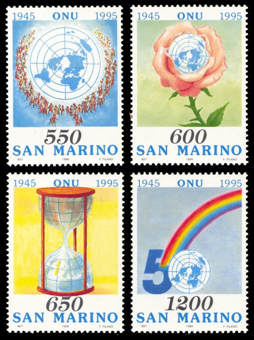 San Marino 1995 Scott #1324-1327 Mint Never Hinged